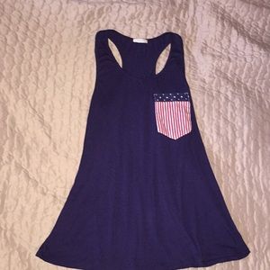 Patriotic pocket tank from pink Lily